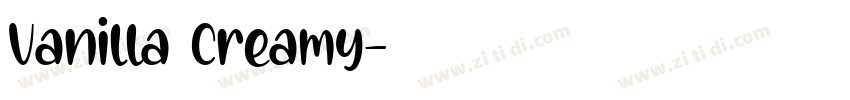 Vanilla Creamy字体转换